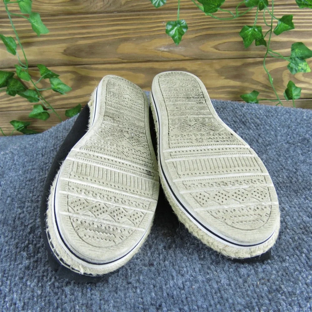 Bobs By Skechers Women's  Espadrille Black Fabric Sz 9 Medium‎  Used 2025